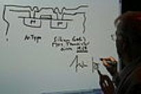 Image of Federico sketching SGT in the Intel sponsored video