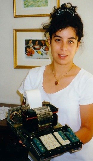 Marzia Faggin With Busicom Engineering Prototype Calculator